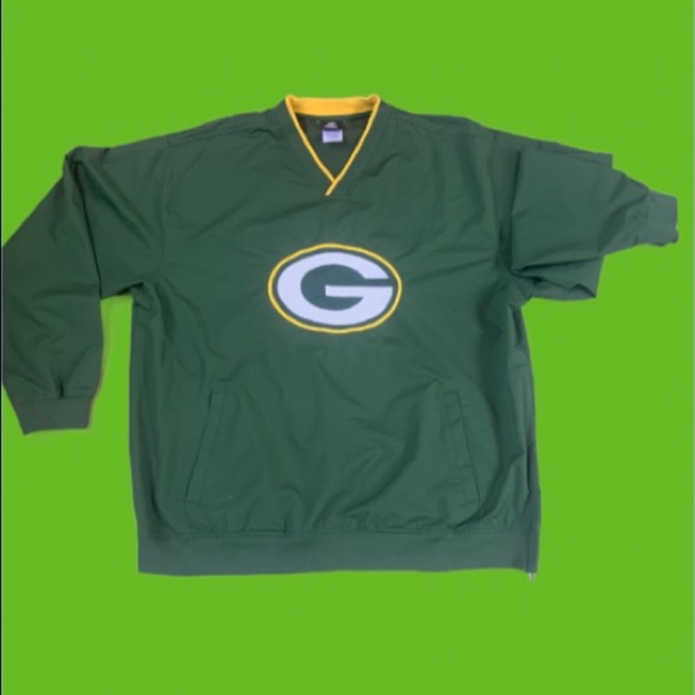 VINTAGE PACKERS NYLON PULLOVER